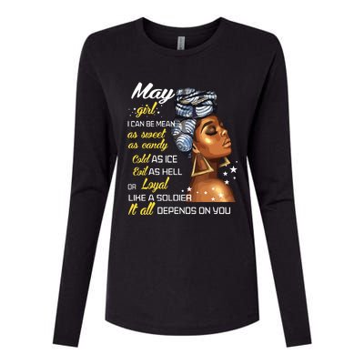 Birthday Gift May Girl Taurus Gemini Women Womens Cotton Relaxed Long Sleeve T-Shirt