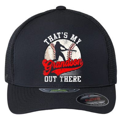 Baseball Grandma Mothers Day Thats My Grandson Out There Flexfit Unipanel Trucker Cap