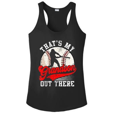 Baseball Grandma Mothers Day Thats My Grandson Out There Ladies PosiCharge Competitor Racerback Tank