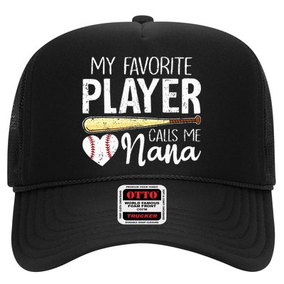 Baseball Grandma My Favorite Player Calls Me Nana Baseball Hat