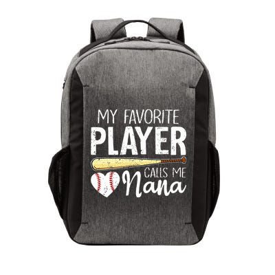 Baseball Grandma My Favorite Player Calls Me Nana Baseball Vector Backpack