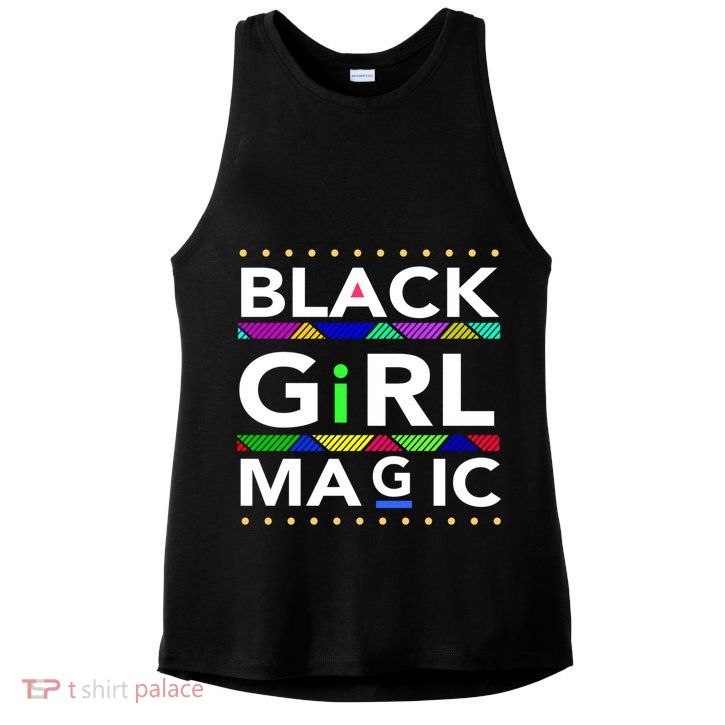 Black Girl Magic Melanin Black Queen Meaningful Gift Ladies PosiCharge Tri-Blend Wicking Tank