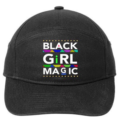 Black Girl Magic Melanin Black Queen Meaningful Gift 7-Panel Snapback Hat