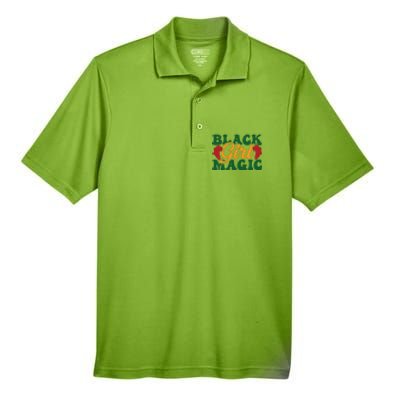 Black Girl Magic For Black History Month Men's Origin Performance Pique Polo