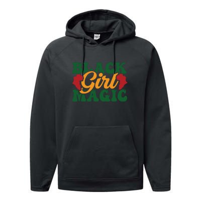 Black Girl Magic For Black History Month Performance Fleece Hoodie