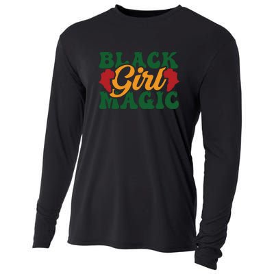 Black Girl Magic For Black History Month Cooling Performance Long Sleeve Crew