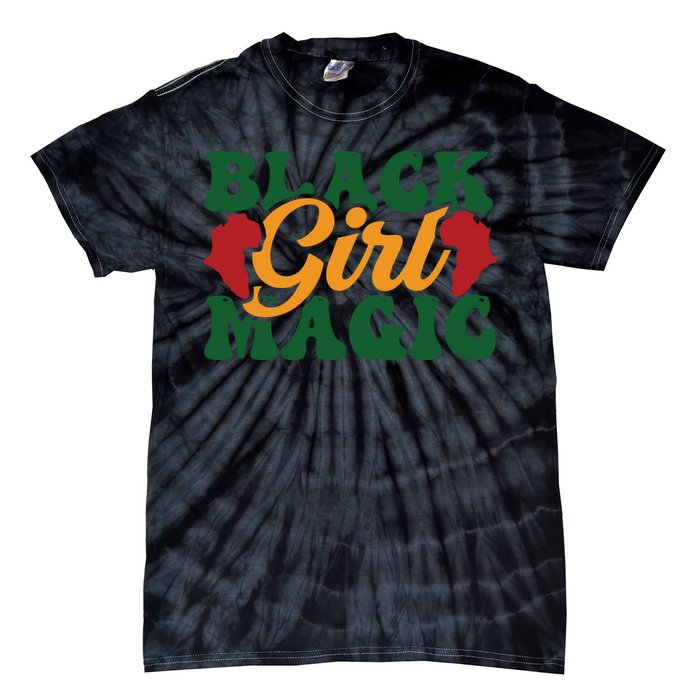 Black Girl Magic For Black History Month Tie-Dye T-Shirt