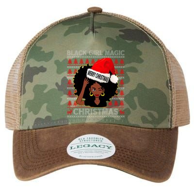 Black Girl Magic Merry Christmas African American Woman Xmas Legacy Tie Dye Trucker Hat