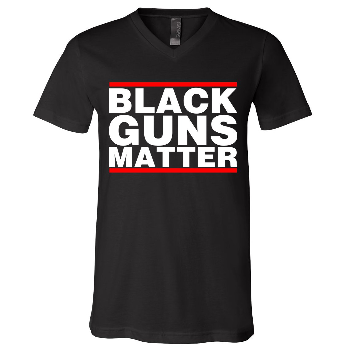 Black Guns Matter Shirt Gift For Gun Owner V-Neck T-Shirt