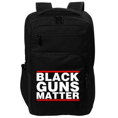 Black Guns Matter Shirt Gift For Gun Owner Impact Tech Backpack