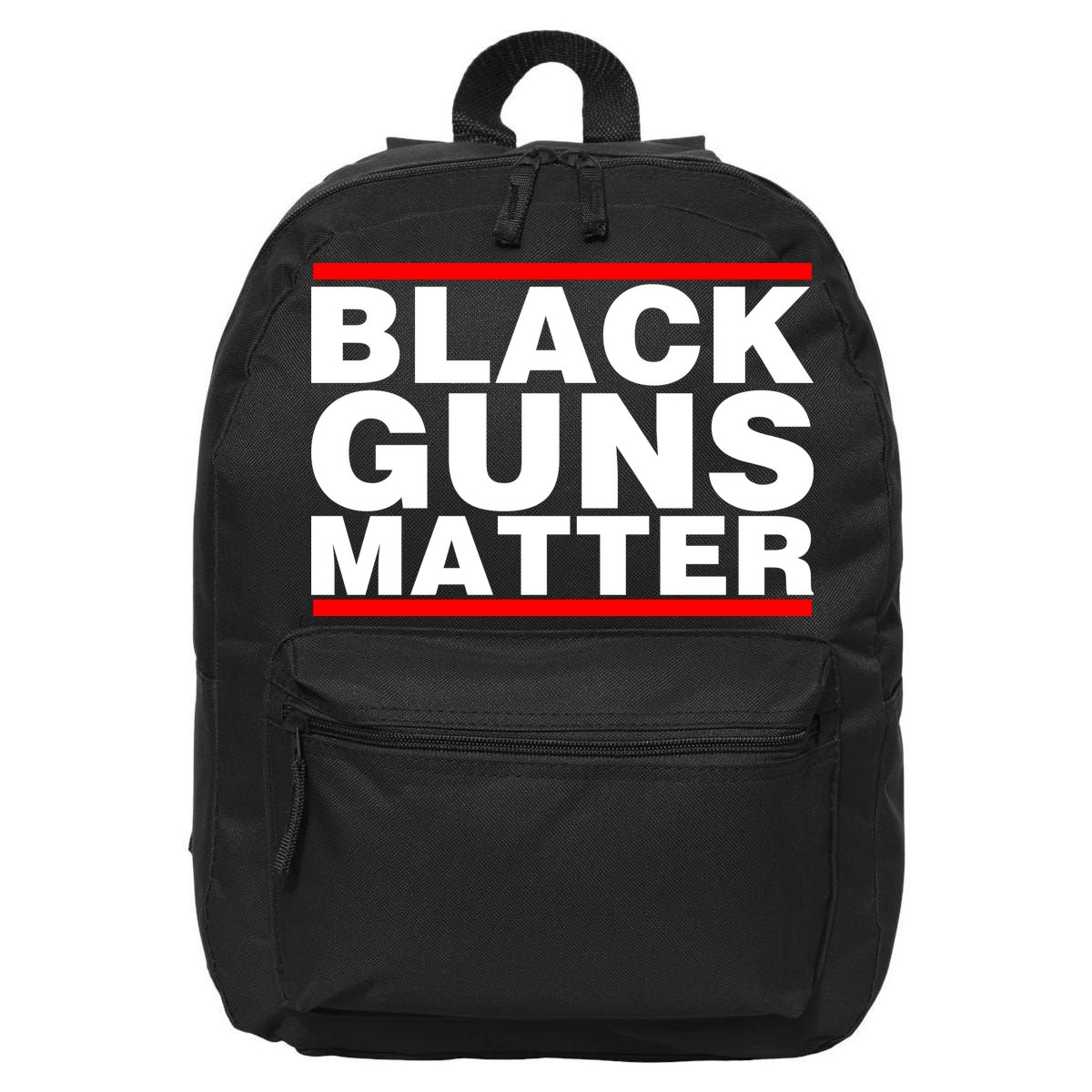Black Guns Matter Shirt Gift For Gun Owner 16 in Basic Backpack