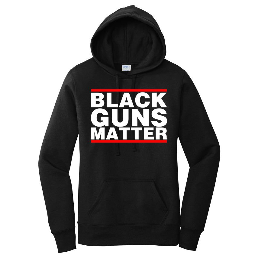 Black Guns Matter Shirt Gift For Gun Owner Women's Pullover Hoodie