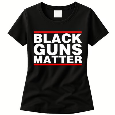 Black Guns Matter Shirt Gift For Gun Owner Womens T-Shirt