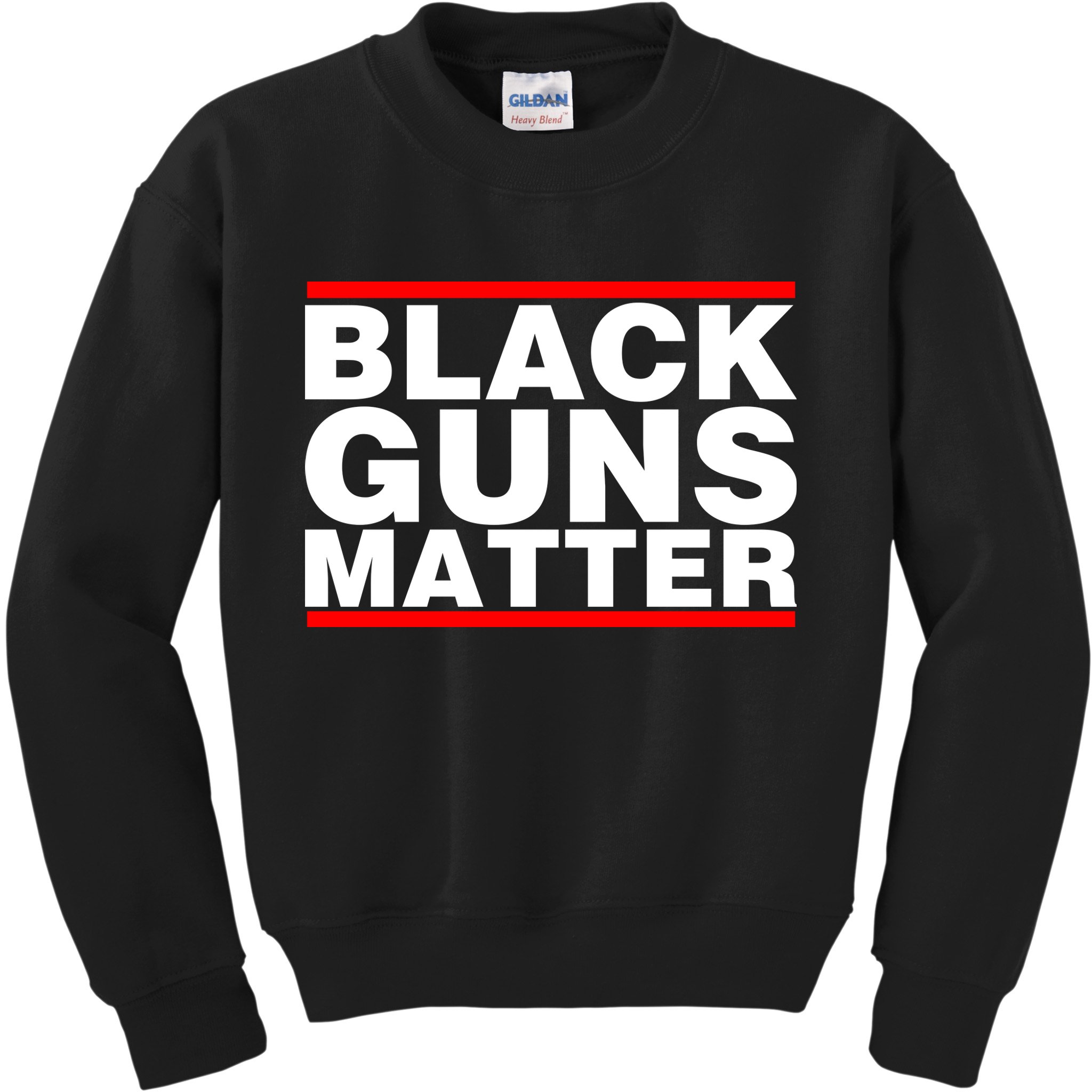 Black Guns Matter Shirt Gift For Gun Owner Kids Sweatshirt