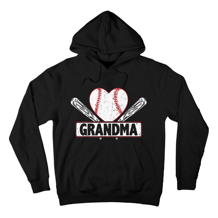 Baseball Grandma Matching Family funny Baseball Lover Hoodie