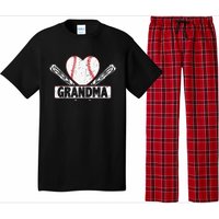 Baseball Grandma Matching Family funny Baseball Lover Pajama Set