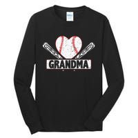 Baseball Grandma Matching Family funny Baseball Lover Tall Long Sleeve T-Shirt