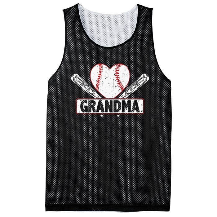 Baseball Grandma Matching Family funny Baseball Lover Mesh Reversible Basketball Jersey Tank