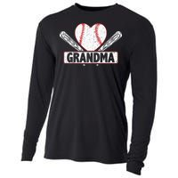 Baseball Grandma Matching Family funny Baseball Lover Cooling Performance Long Sleeve Crew