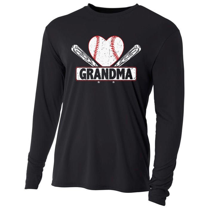 Baseball Grandma Matching Family funny Baseball Lover Cooling Performance Long Sleeve Crew