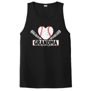 Baseball Grandma Matching Family funny Baseball Lover PosiCharge Competitor Tank