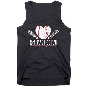 Baseball Grandma Matching Family funny Baseball Lover Tank Top