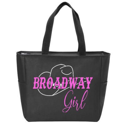 Broadway Girl Merch Outfit Zip Tote Bag