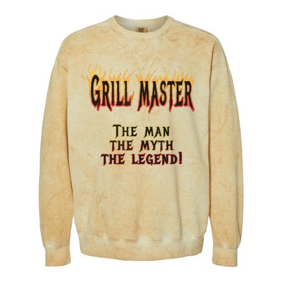 BBQ Grill Masters Meat Smokers Barbecue Chef Colorblast Crewneck Sweatshirt