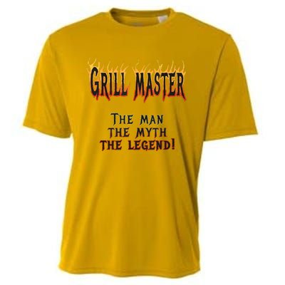 BBQ Grill Masters Meat Smokers Barbecue Chef Cooling Performance Crew T-Shirt