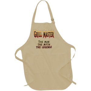 BBQ Grill Masters Meat Smokers Barbecue Chef Full-Length Apron With Pockets