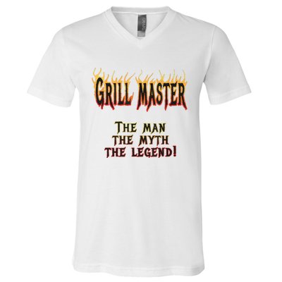 BBQ Grill Masters Meat Smokers Barbecue Chef V-Neck T-Shirt