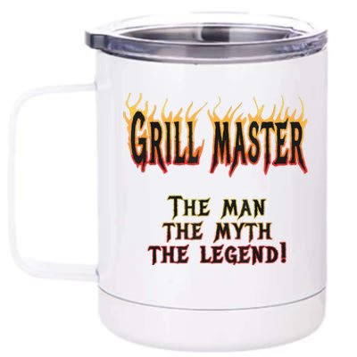 BBQ Grill Masters Meat Smokers Barbecue Chef 12 oz Stainless Steel Tumbler Cup