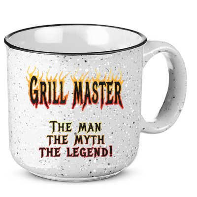 BBQ Grill Masters Meat Smokers Barbecue Chef 15oz Campfire Ceramic Mug