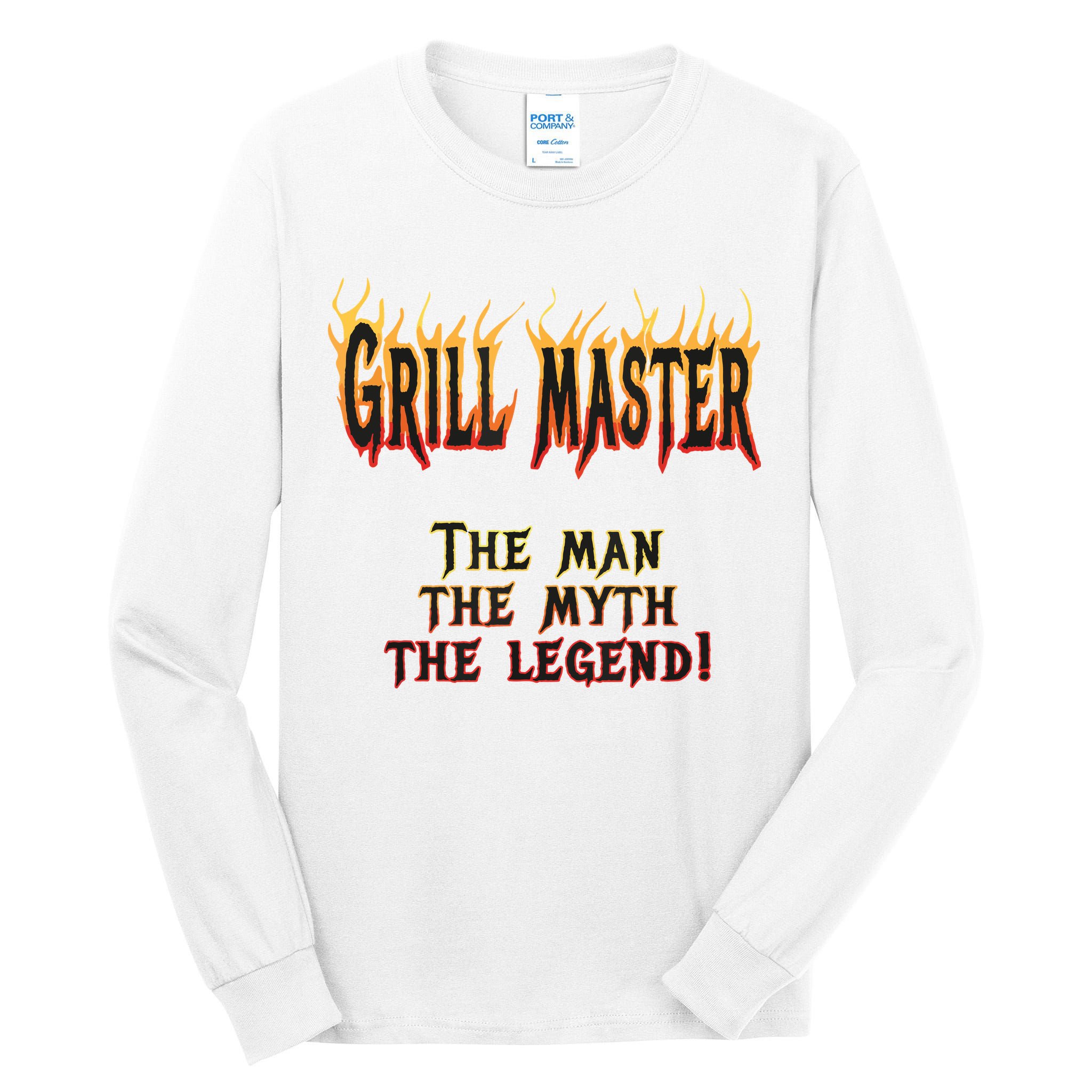 BBQ Grill Masters Meat Smokers Barbecue Chef Tall Long Sleeve T-Shirt