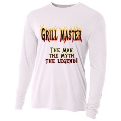 BBQ Grill Masters Meat Smokers Barbecue Chef Cooling Performance Long Sleeve Crew
