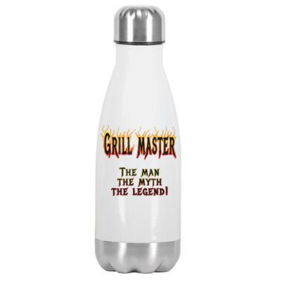 BBQ Grill Masters Meat Smokers Barbecue Chef Stainless Steel Insulated Water Bottle