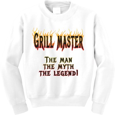 BBQ Grill Masters Meat Smokers Barbecue Chef Kids Sweatshirt