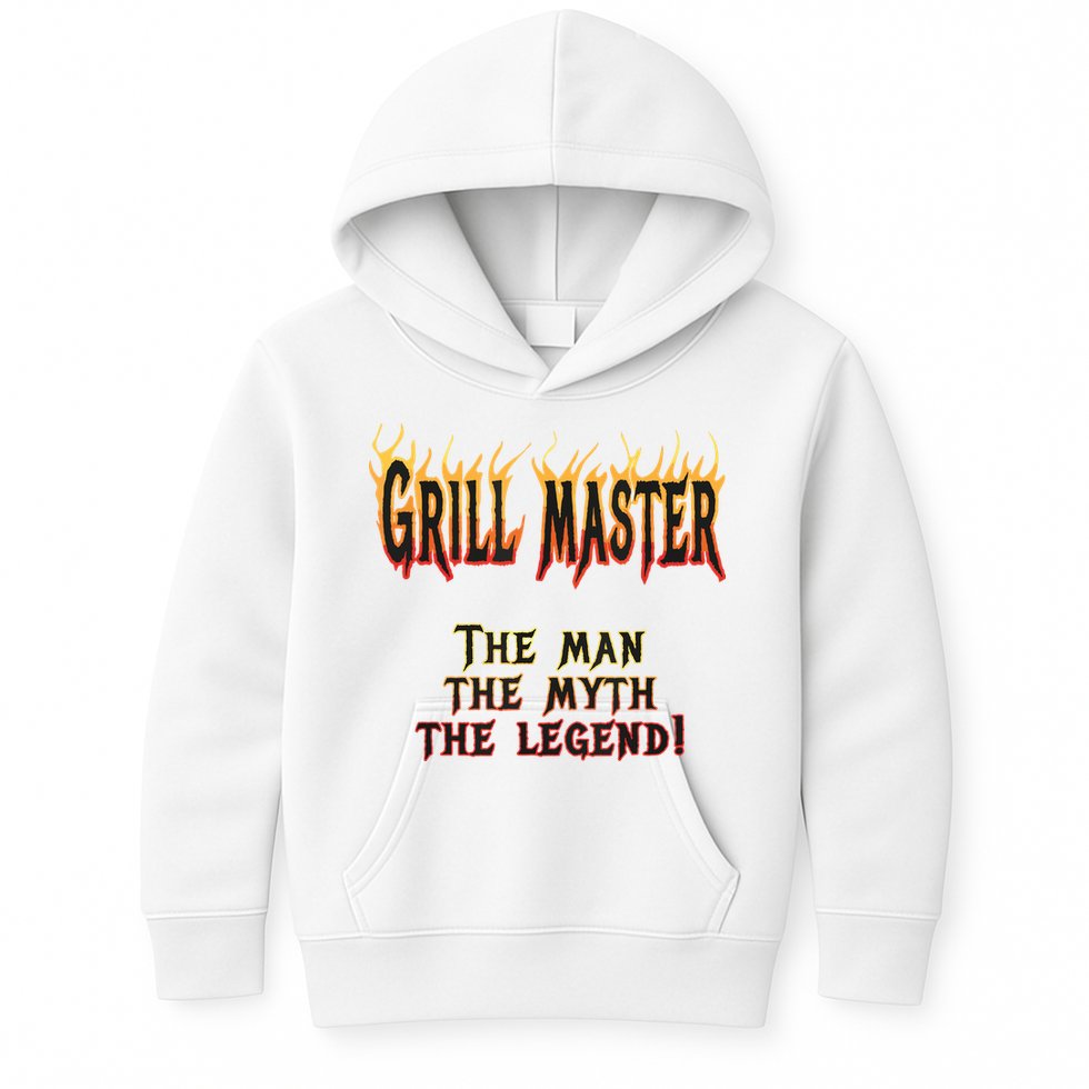 BBQ Grill Masters Meat Smokers Barbecue Chef Kids Hoodie