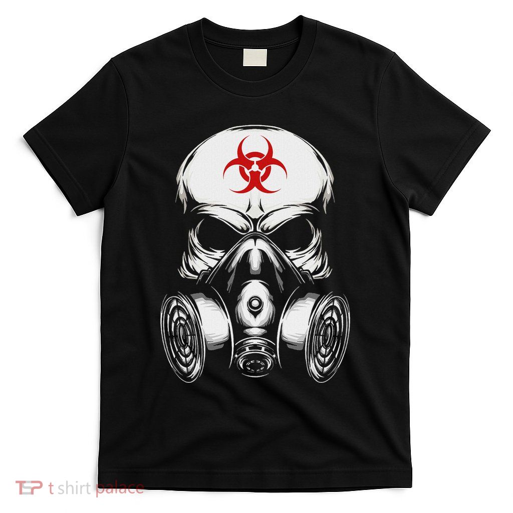Biohazard Gas Mask Skull T-Shirt