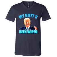 Biden Gaffe My Butts Been Wiped Anti Biden V-Neck T-Shirt