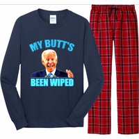 Biden Gaffe My Butts Been Wiped Anti Biden Long Sleeve Pajama Set