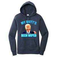 Biden Gaffe My Butts Been Wiped Anti Biden Women's Pullover Hoodie