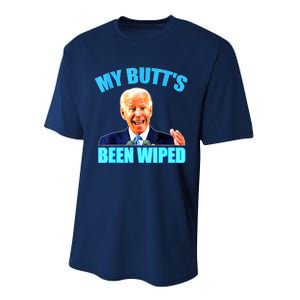 Biden Gaffe My Butts Been Wiped Anti Biden Performance Sprint T-Shirt