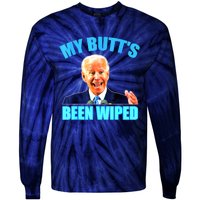 Biden Gaffe My Butts Been Wiped Anti Biden Tie-Dye Long Sleeve Shirt