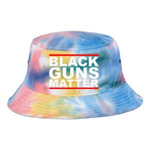 Black Guns Matter Gift For Gun Owner Tie Dye Newport Bucket Hat