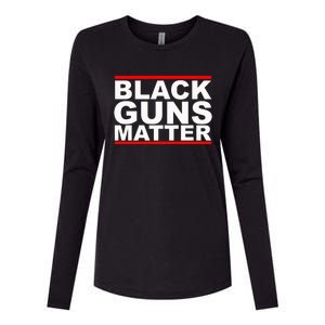 Black Guns Matter Gift For Gun Owner Womens Cotton Relaxed Long Sleeve T-Shirt