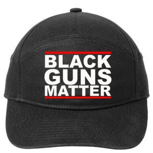 Black Guns Matter Gift For Gun Owner 7-Panel Snapback Hat