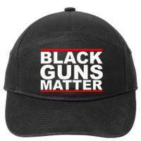 Black Guns Matter Gift For Gun Owner 7-Panel Snapback Hat