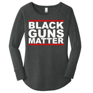 Black Guns Matter Gift For Gun Owner Women's Perfect Tri Tunic Long Sleeve Shirt