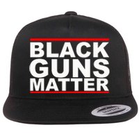 Black Guns Matter Gift For Gun Owner Flat Bill Trucker Hat